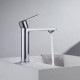 Μπαταρία νιπτήρα Orabella Elegance 10242 Chrome (Χρωμέ) Τετραγωνισμένη Ύψους 18,8 εκ.